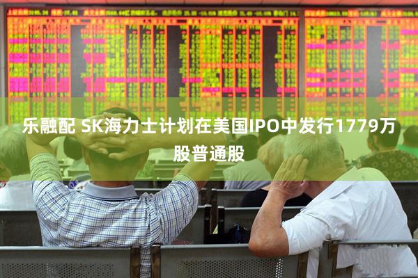 乐融配 SK海力士计划在美国IPO中发行1779万股普通股